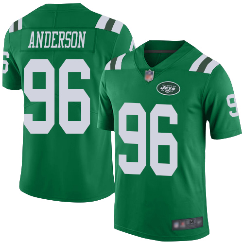 New York Jets Limited Green Men Henry Anderson Jersey NFL Football #96 Rush Vapor Untouchable->new york jets->NFL Jersey